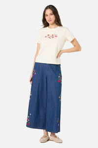 Princess Highway - Berry Bloom Tee - cream