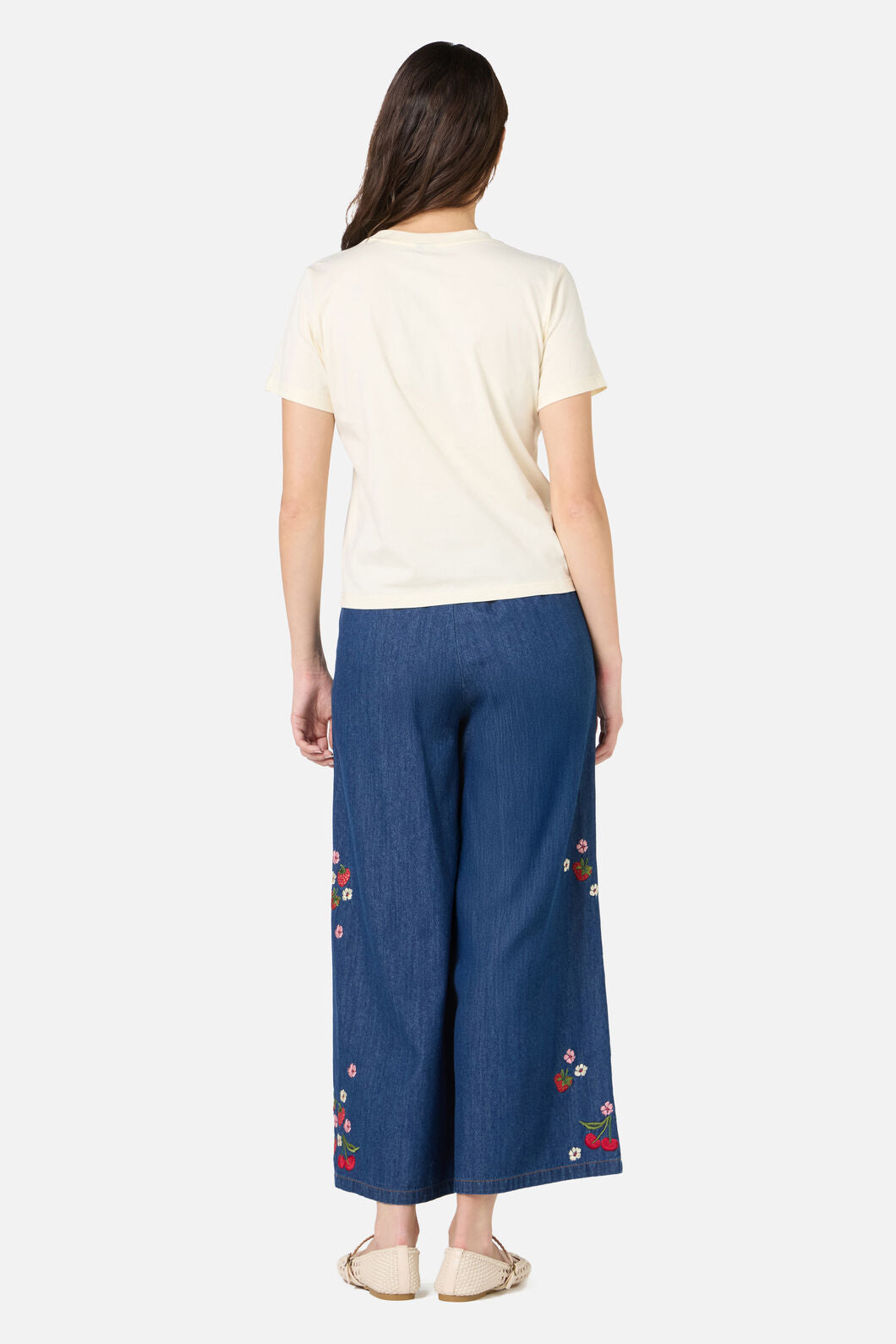 Princess Highway - Berry Bloom Tee - cream