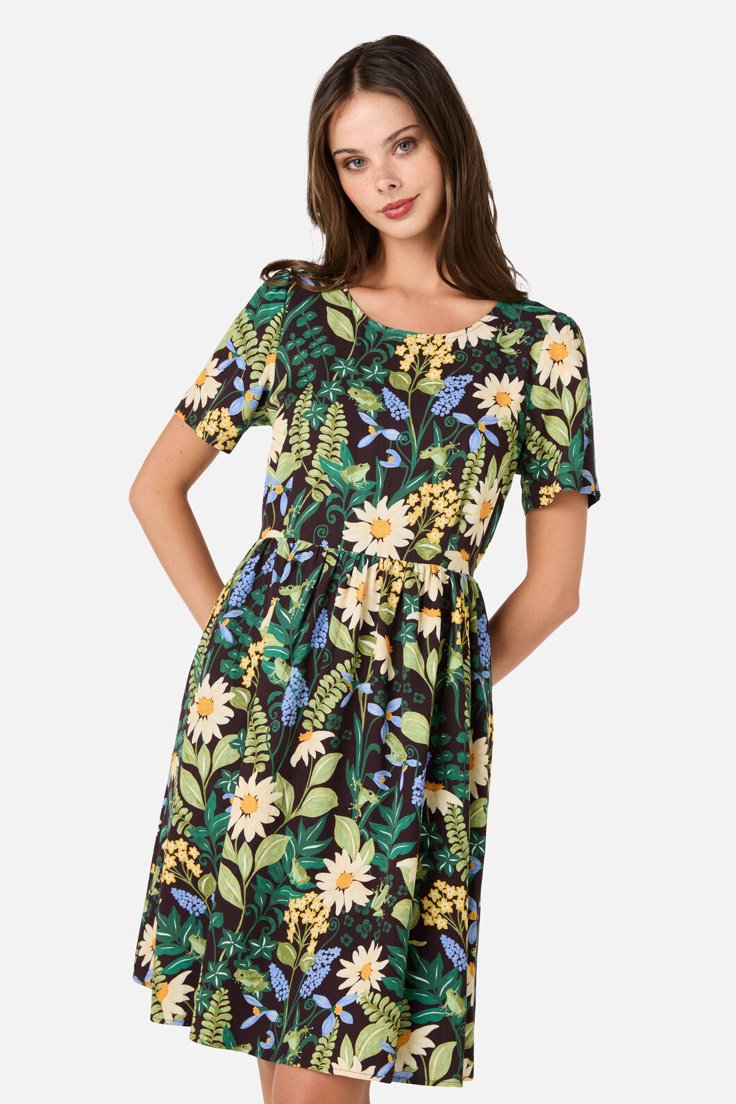 Princess Highway - Tiana Tree Frog Smock Dress - brown