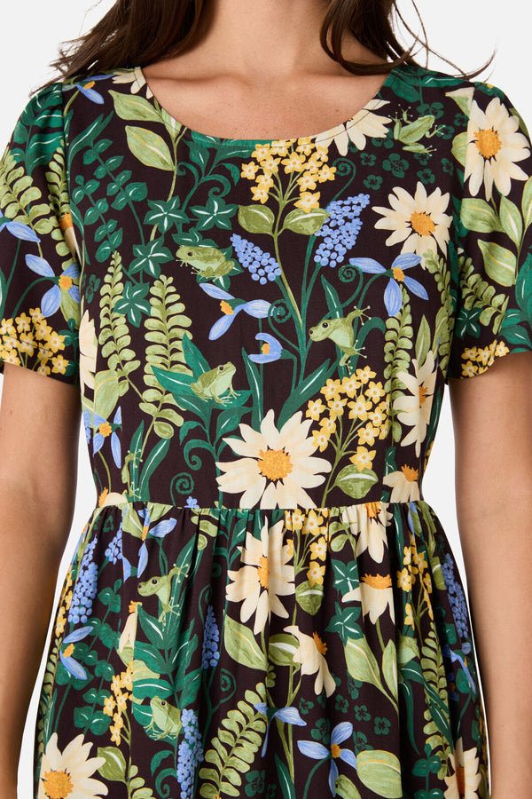 Princess Highway - Tiana Tree Frog Smock Dress - brown