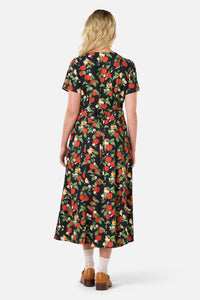 Princess Highway - Apple Blossom Midi Dress - navy