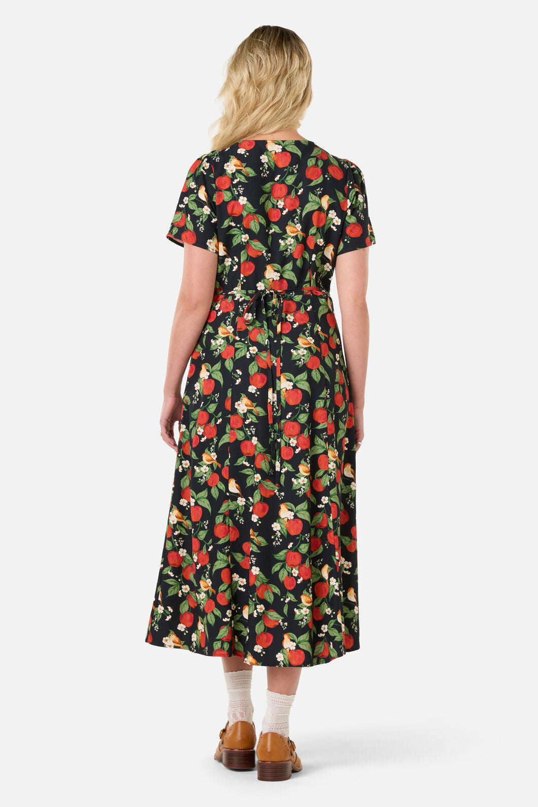 Princess Highway - Apple Blossom Midi Dress - navy