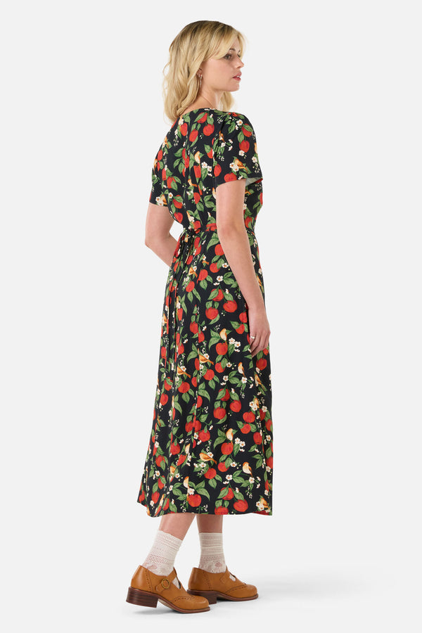 Princess Highway - Apple Blossom Midi Dress - navy