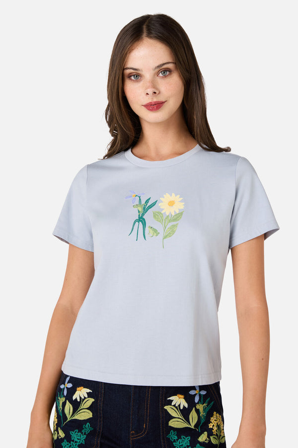 Princess Highway - Tree Frog Printed Tee - blue