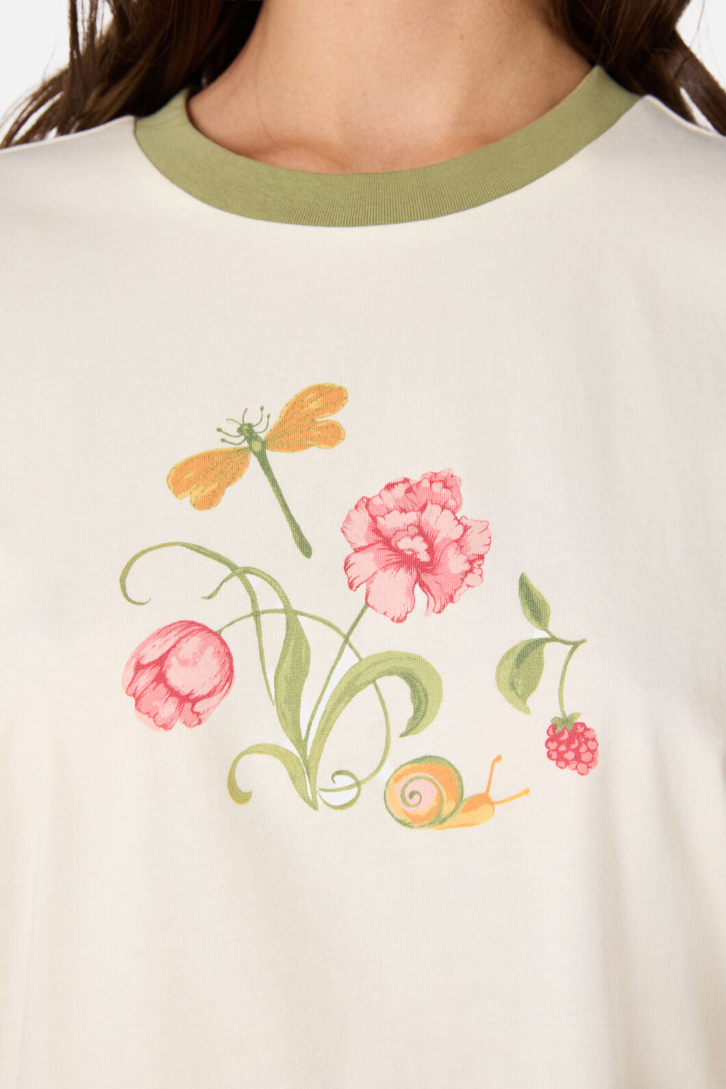 Princess Highway - Whimsical Printed Tee - cream