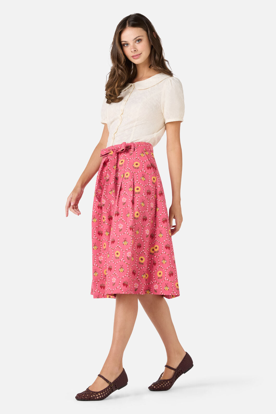 Princess Highway - Honey Bee Hive Skirt - pink