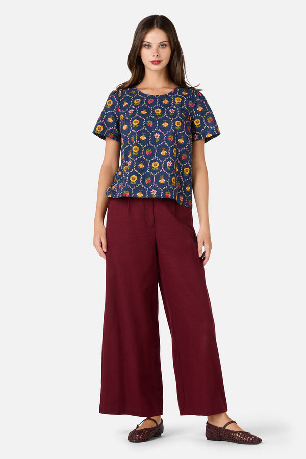 Princess Highway - Honey Bee Hive Top - navy