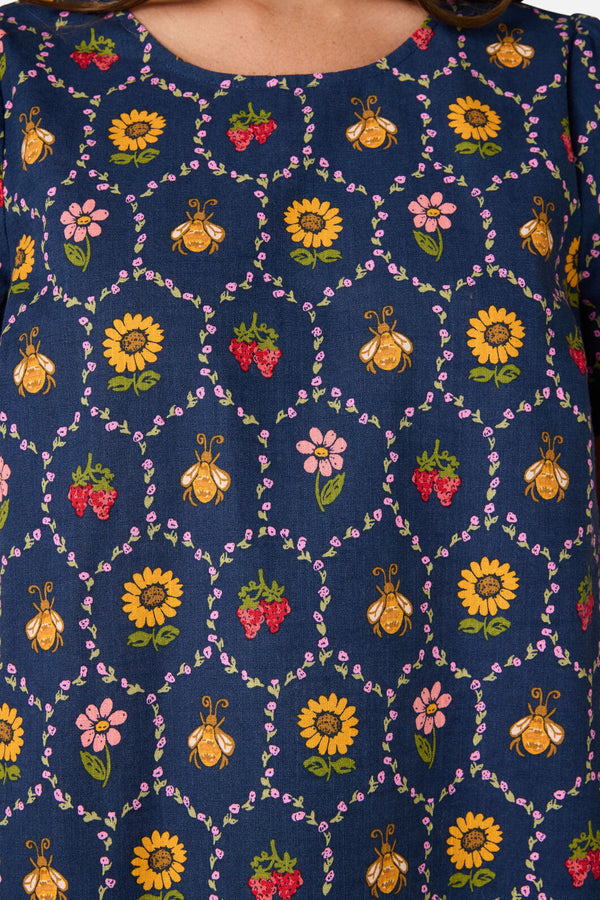 Princess Highway - Honey Bee Hive Top - navy