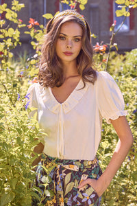 Princess Highway - Kayla Ruffle Blouse - cream