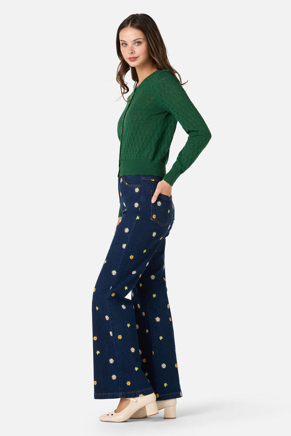 Princess Highway - Mara Long Sleeve Cardigan - green