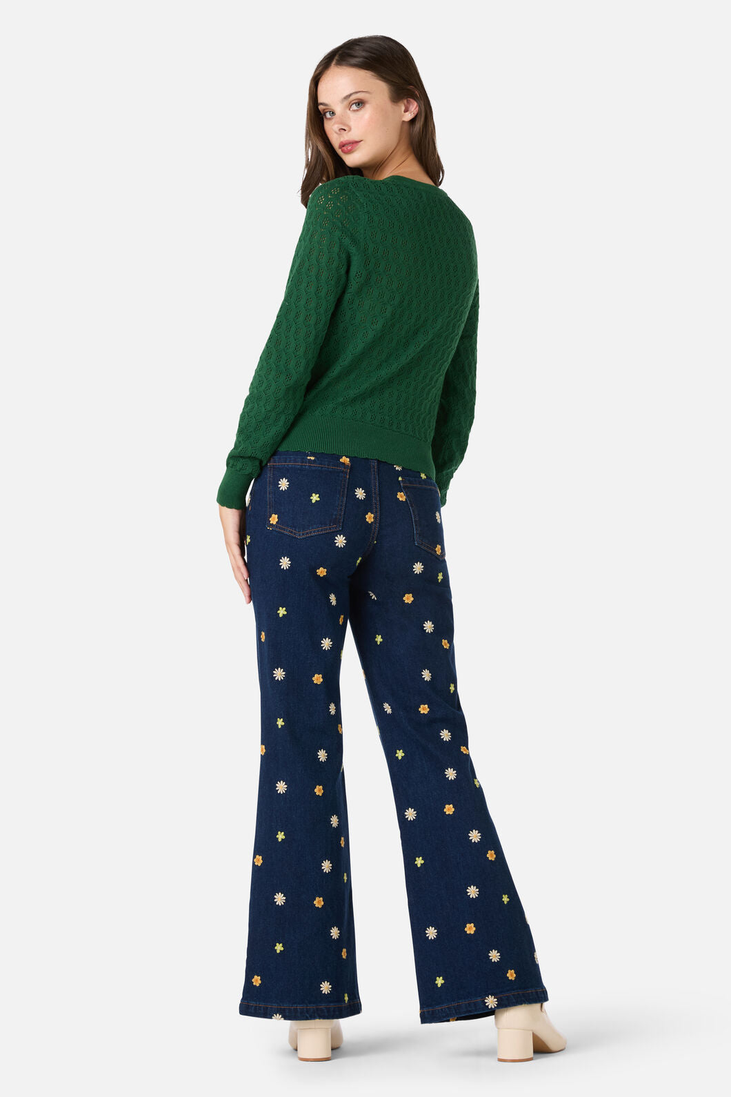 Princess Highway - Mara Long Sleeve Cardigan - green