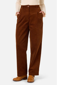 Princess Highway - Noni Tapered Cord Pant - toffee