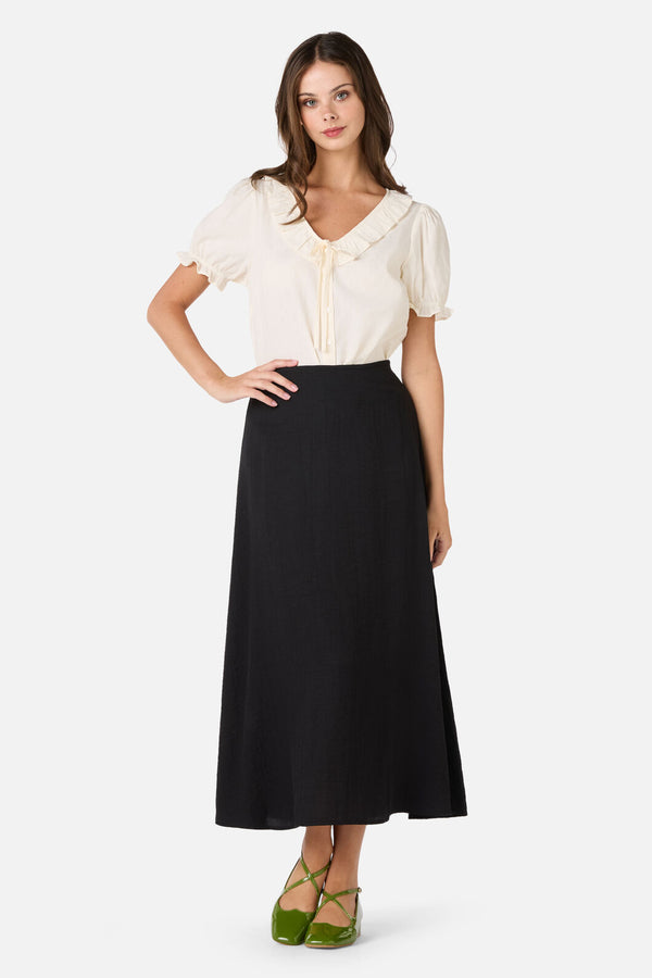 Princess Highway - Mindy A-Line Midi Skirt - black