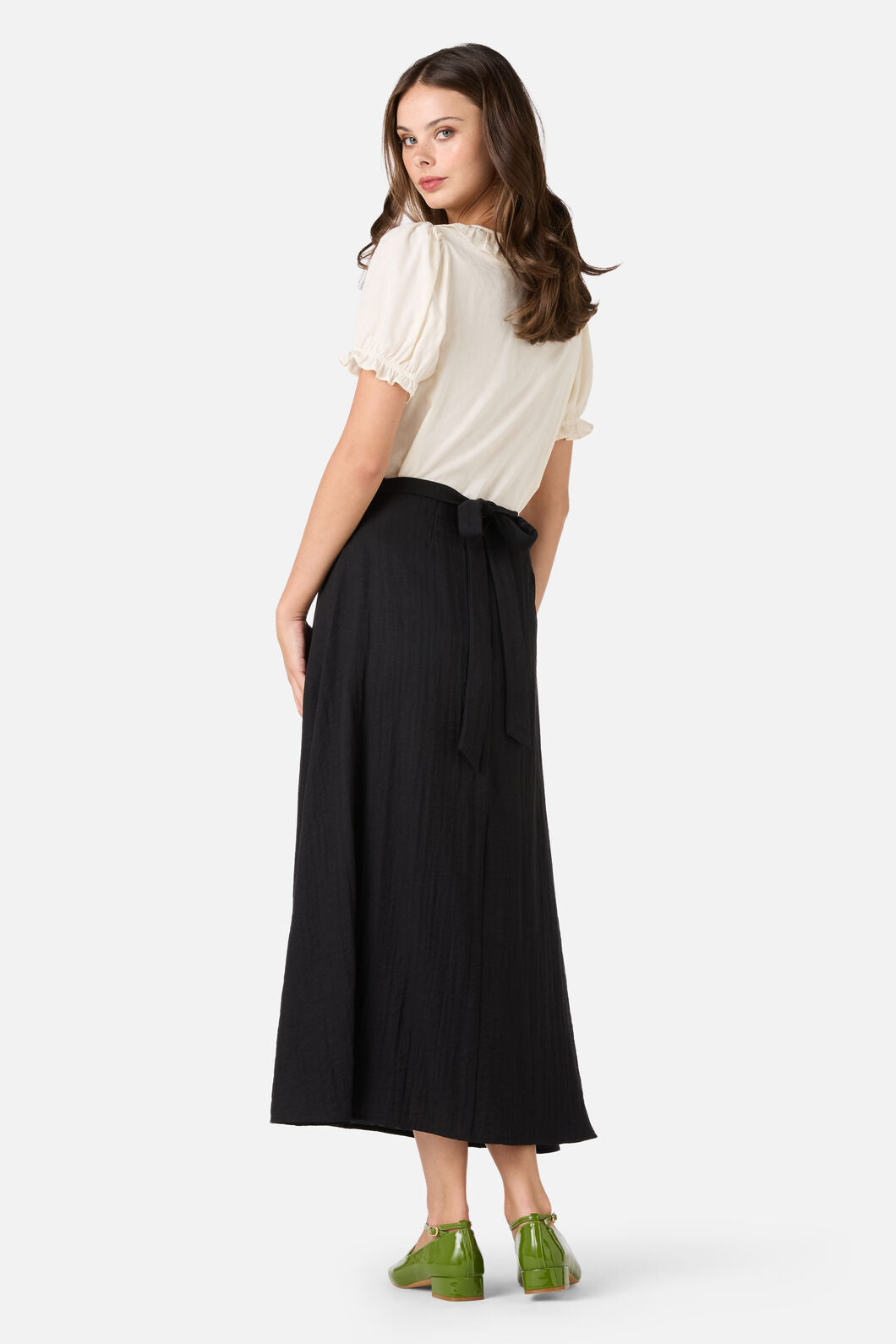 Princess Highway - Mindy A-Line Midi Skirt - black