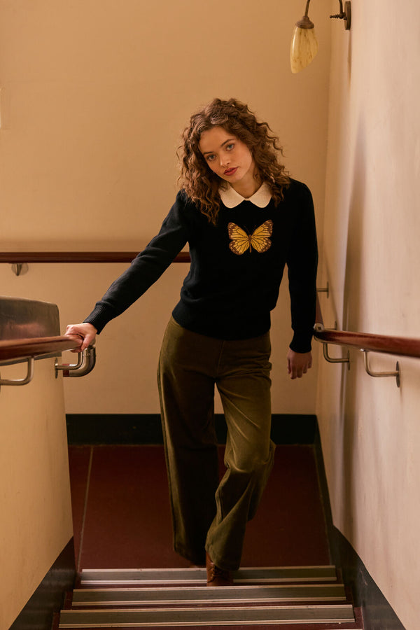 Princess Highway - Charlie Girl Cord Jean - olive