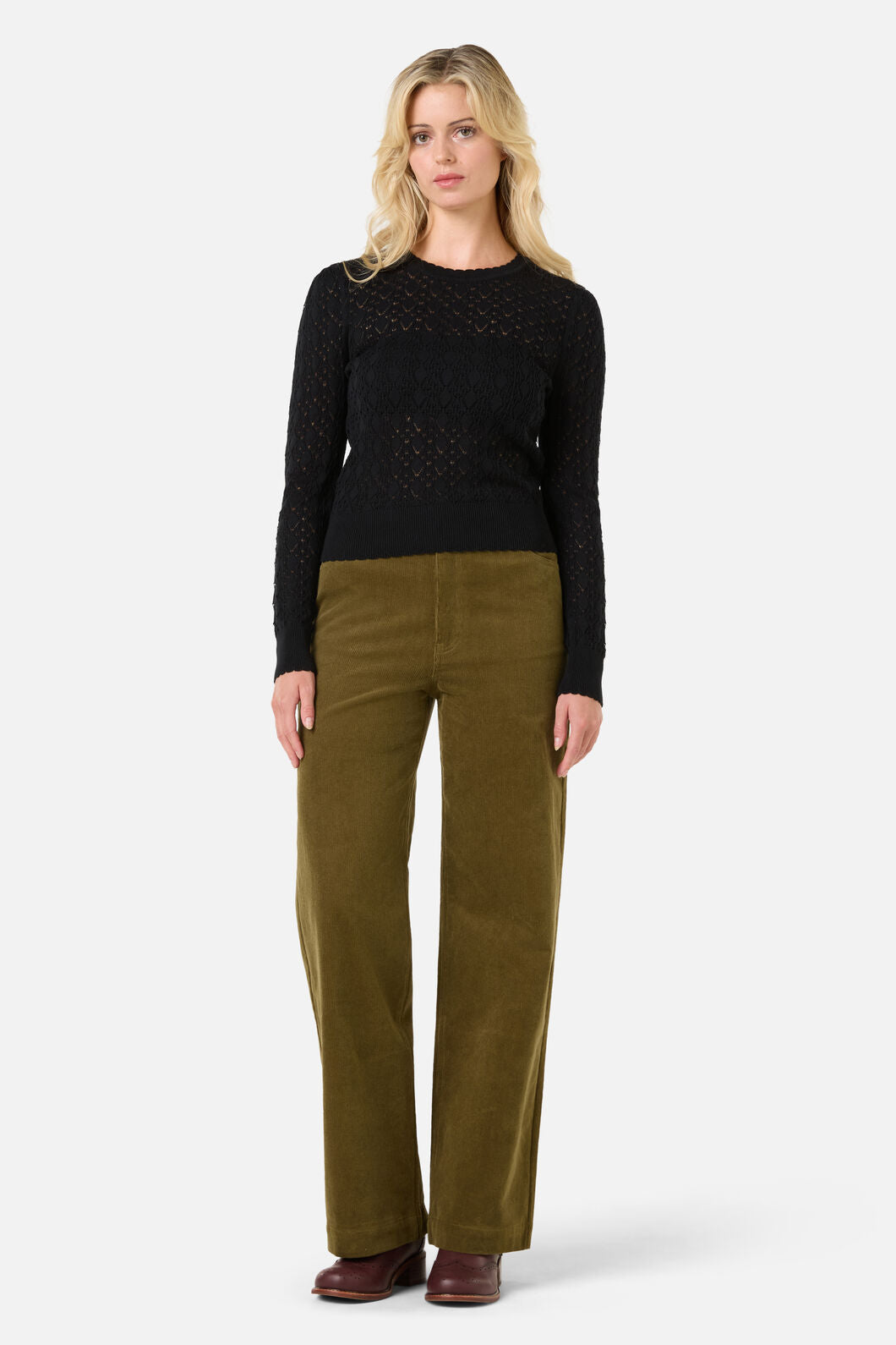 Princess Highway - Charlie Girl Cord Jean - olive