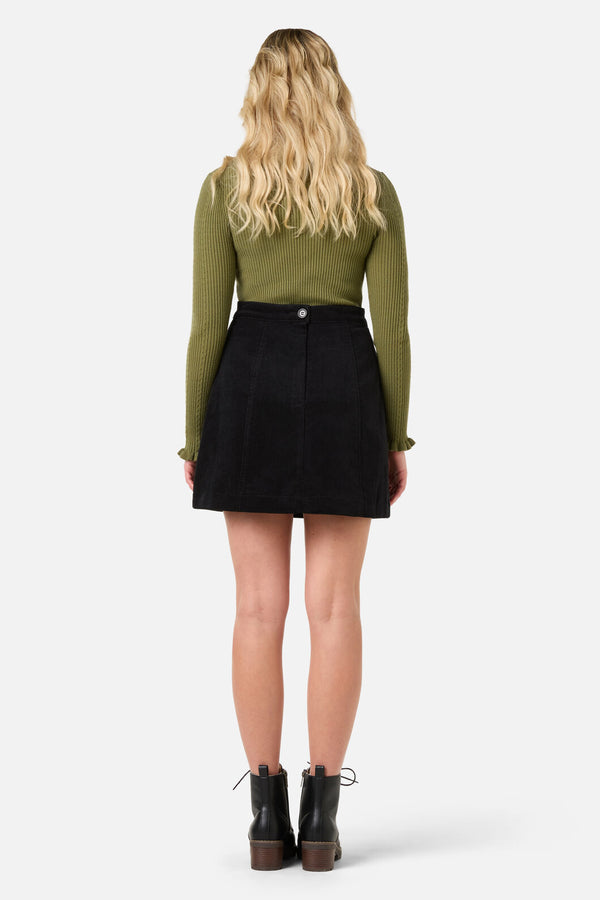 Princess Highway - Charlie Girl Cord Skirt - black
