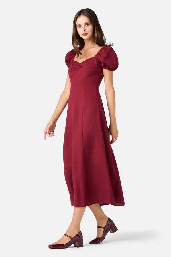 Princess Highway - Frankie Midi Dress - wine