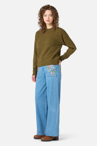Princess Highway - Miller Wool Blend Jumper - olive