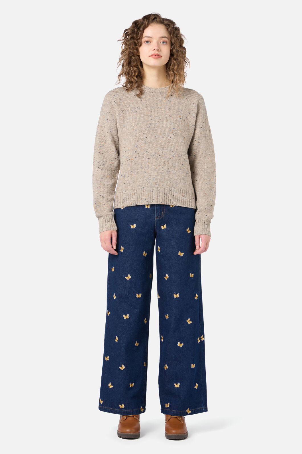 Princess Highway - Miller Wool Blend Jumper - stone