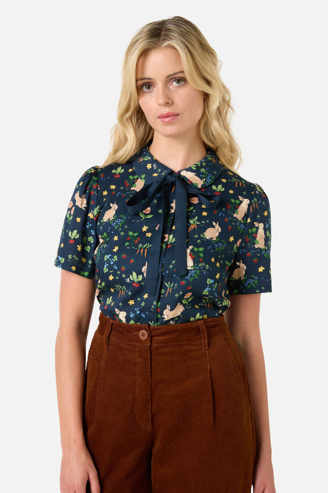 Princess Highway - Lola Rabbit Blouse - navy