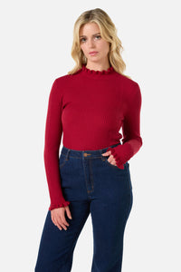 Princess Highway - Odessa Knit Top - red