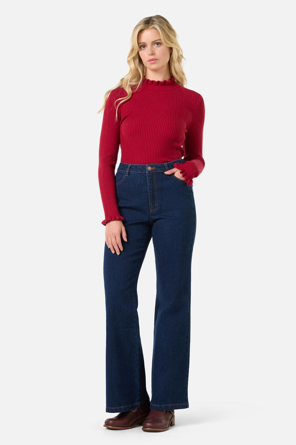 Princess Highway - Odessa Knit Top - red