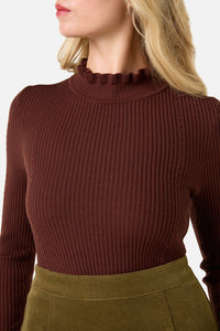 Princess Highway - Odessa Knit Top - chocolate