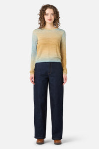 Princess Highway - Harlow Ombre Knit Top - sea-green