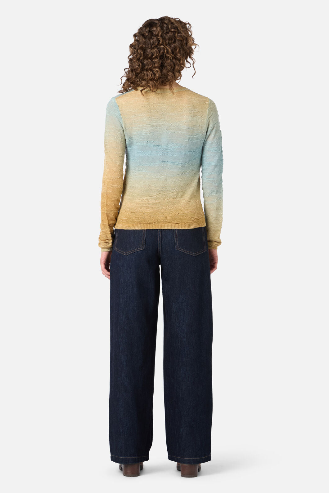 Princess Highway - Harlow Ombre Knit Top - sea-green
