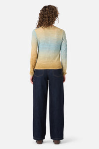 Princess Highway - Harlow Ombre Knit Top - sea-green