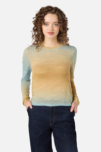 Princess Highway - Harlow Ombre Knit Top - sea-green