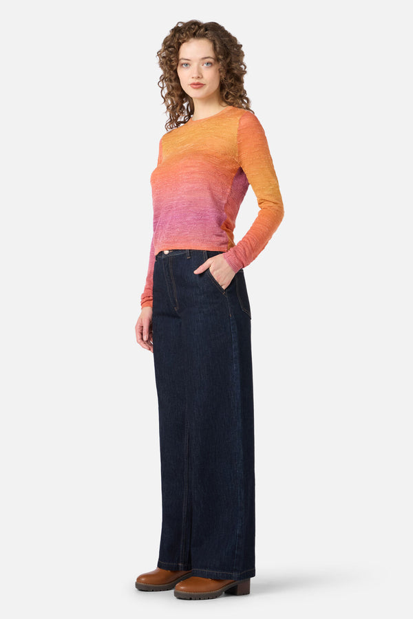 Princess Highway - Harlow Ombre Knit Top - berry