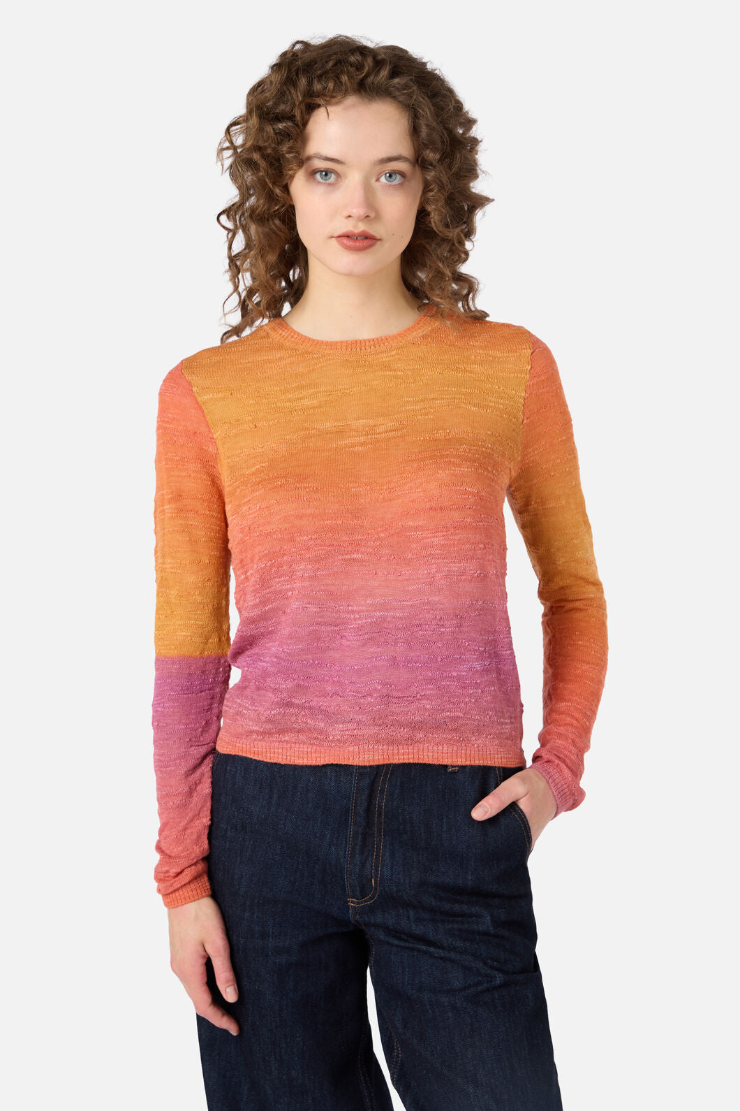 Princess Highway - Harlow Ombre Knit Top - berry