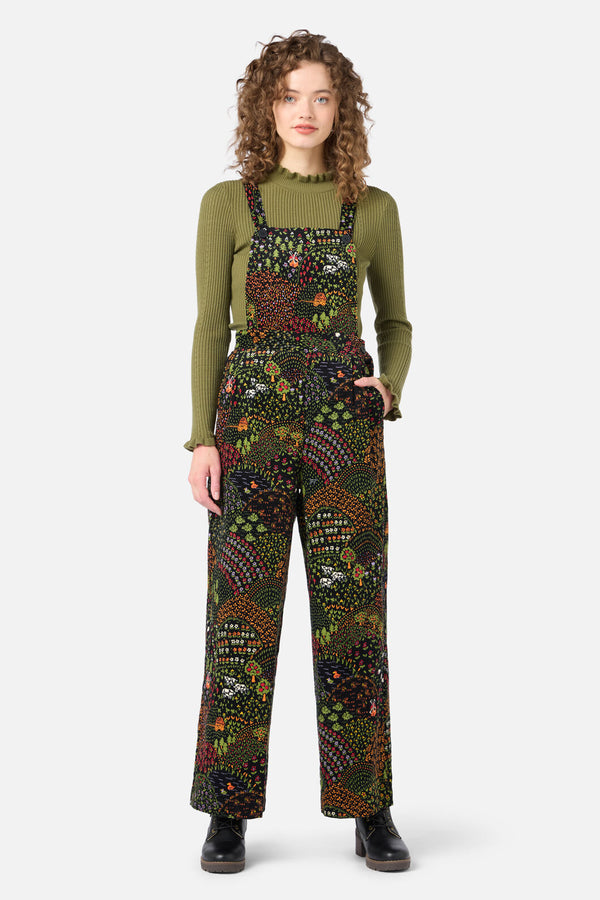 Princess Highway - Rolling Hills Cord Overall - black