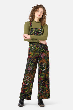 Princess Highway - Rolling Hills Cord Overall - black