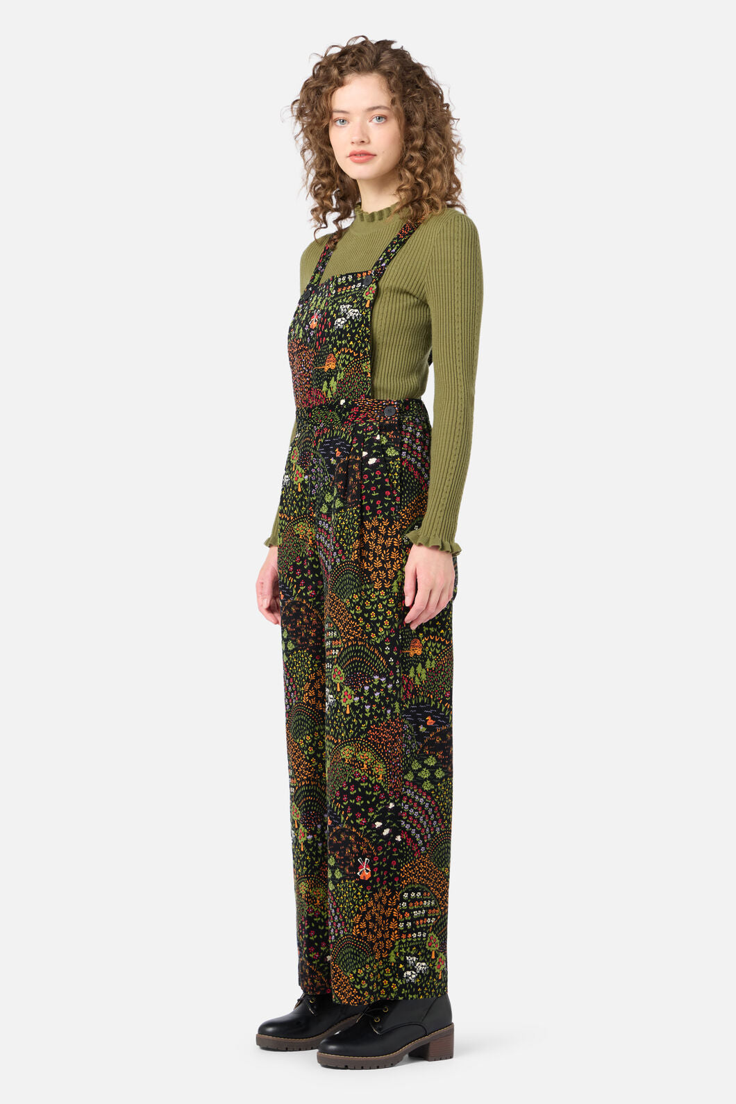 Princess Highway - Rolling Hills Cord Overall - black