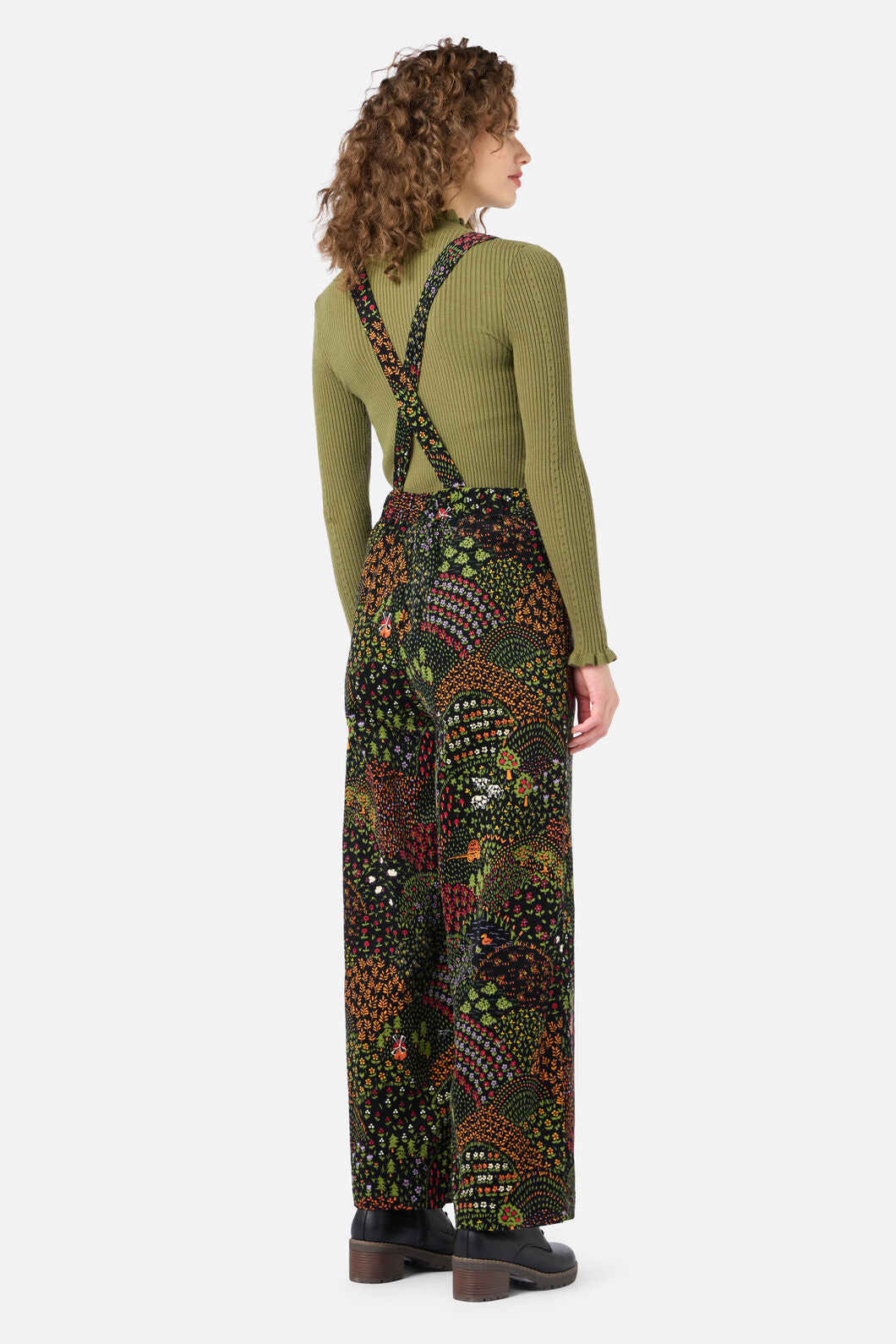 Princess Highway - Rolling Hills Cord Overall - black