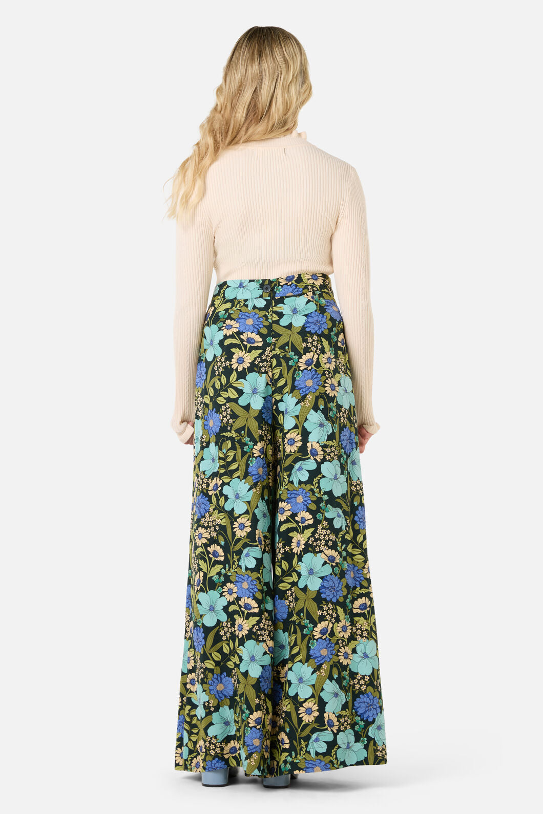 Princess Highway - Gloria 70'S Floral Pant - teal