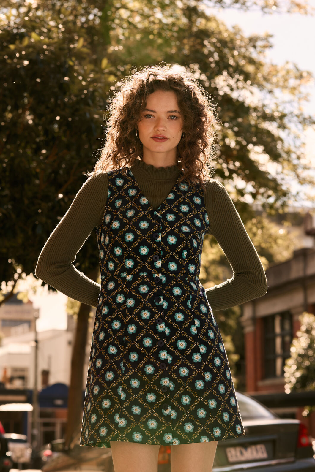 Delilah Cord Pinafore – Dangerfield