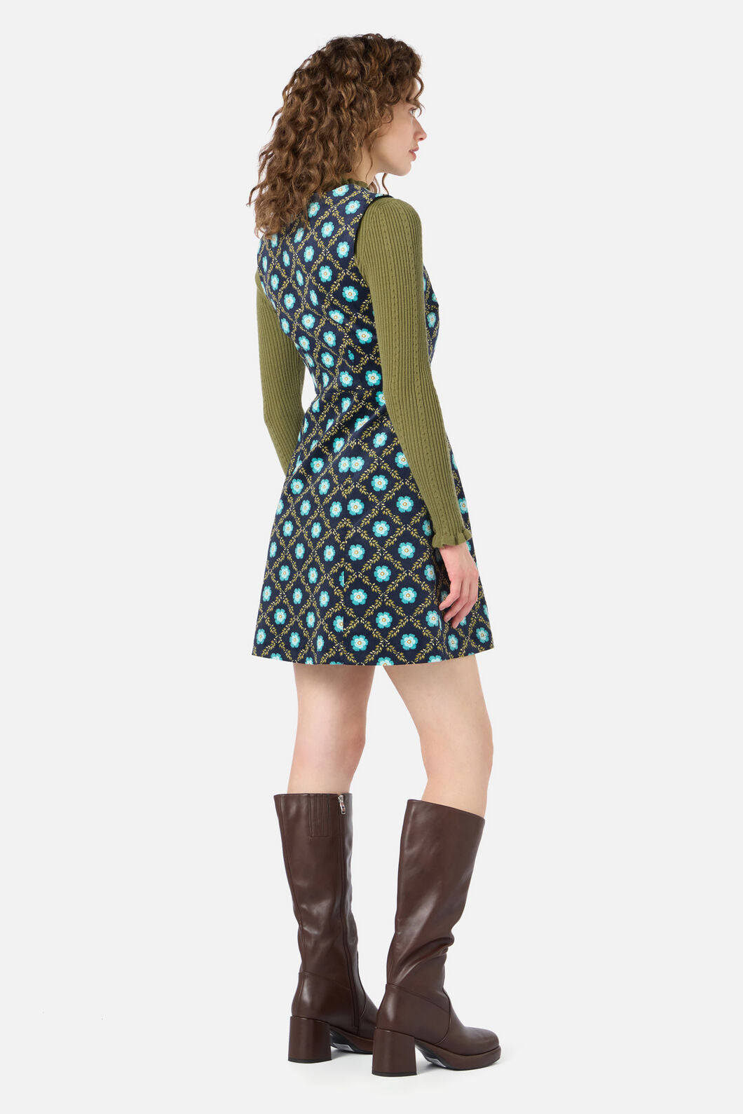 Princess Highway - Delilah Cord Pinafore - navy