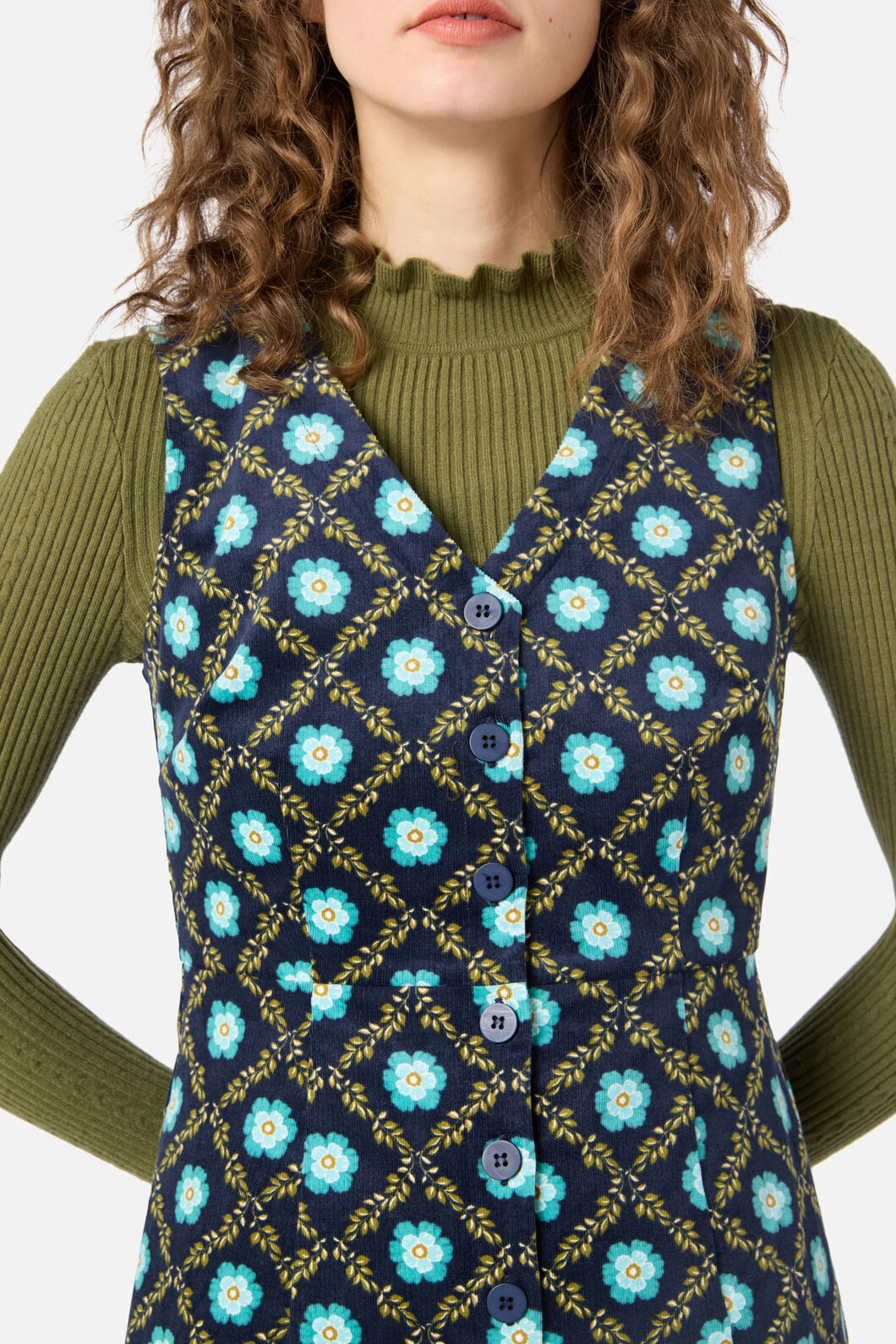Delilah Cord Pinafore – Dangerfield