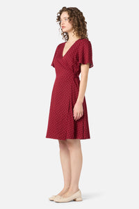 Princess Highway - Dolly Spot Wrap Dress - red