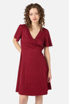 Princess Highway - Dolly Spot Wrap Dress - red