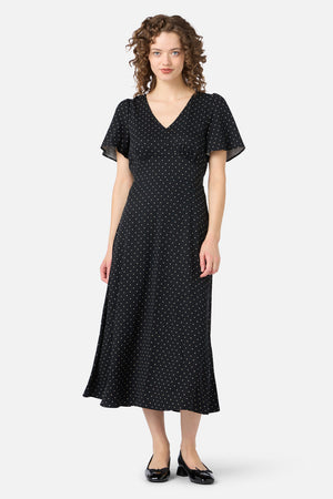 Princess Highway - Dolly Spot Midi Dress - black