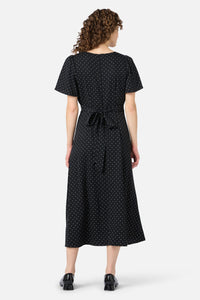Princess Highway - Dolly Spot Midi Dress - black