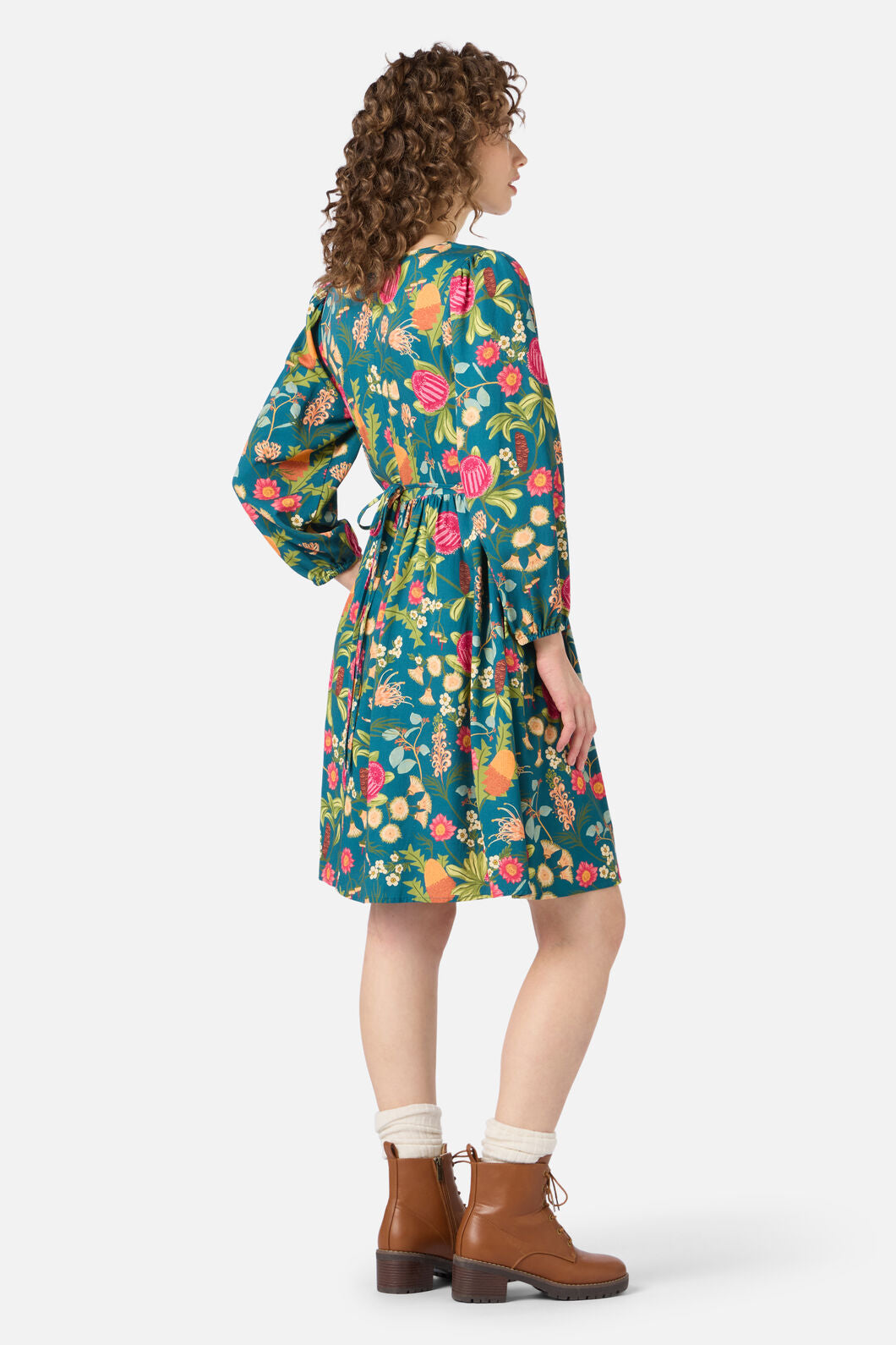 Princess Highway - Florence Native Smock Dress - teal