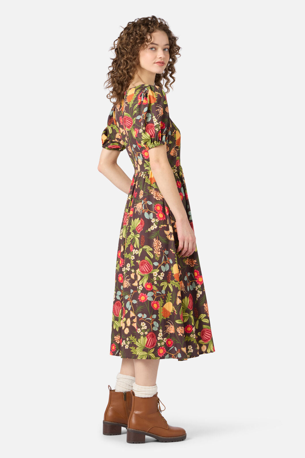 Princess Highway - Florence Native Midi Dress - chocolate