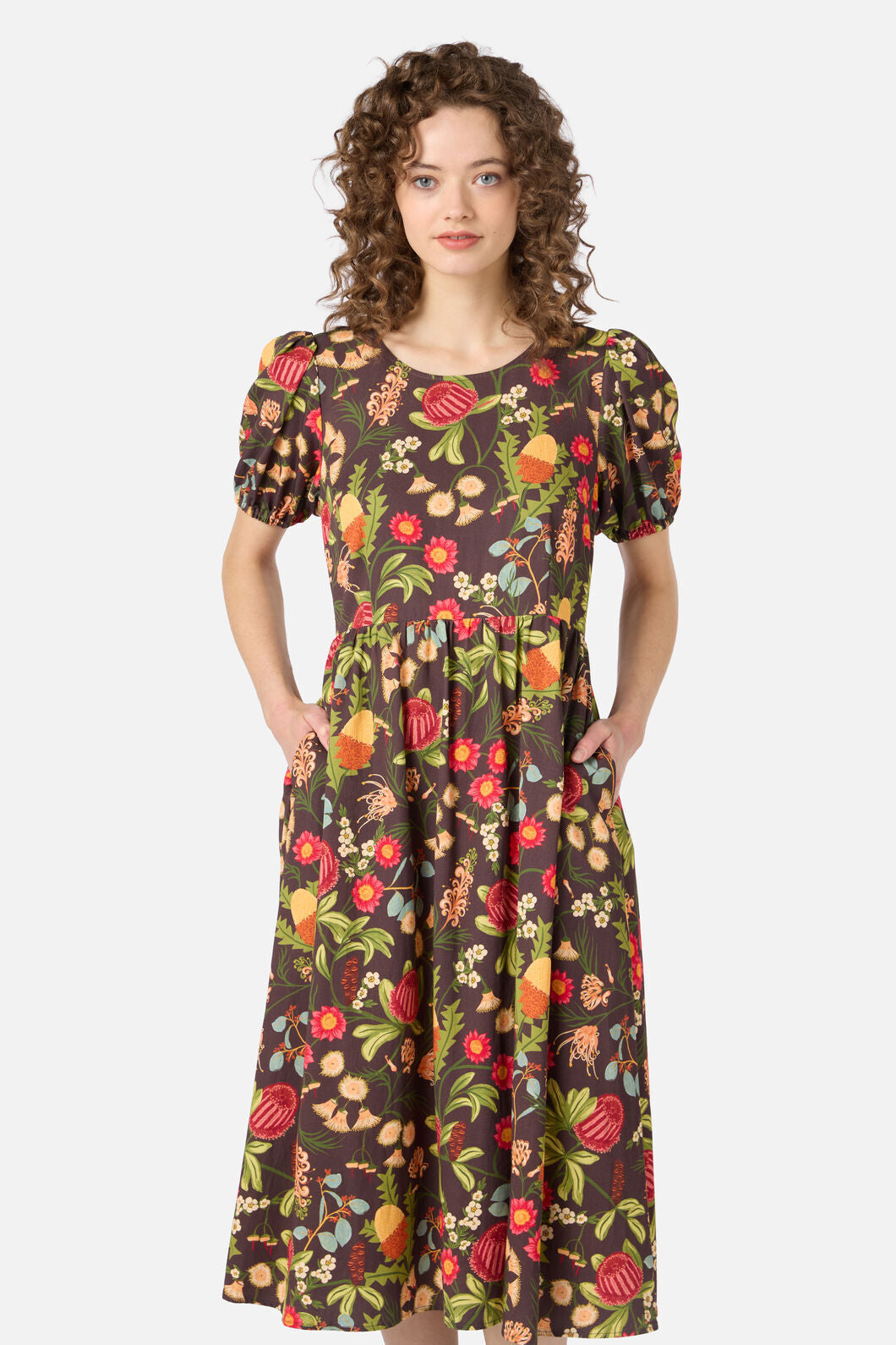 Princess Highway - Florence Native Midi Dress - chocolate