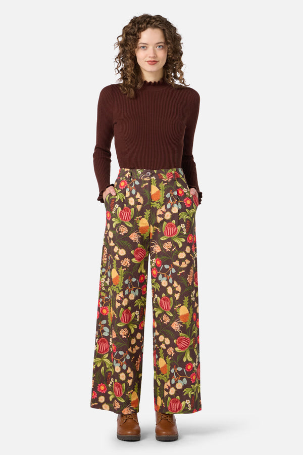 Princess Highway - Florence Native Pant - chocolate